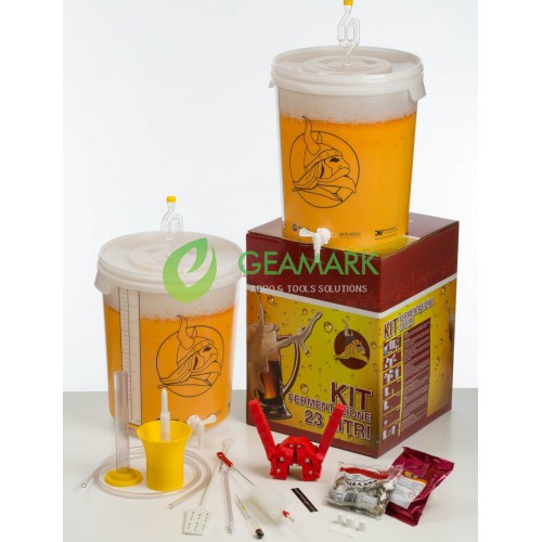 ΚΙΤ ΠΑΡΑΓΩΓΗΣ ΟΙΚΙΑΚΗΣ ΜΠΥΡΑΣ 23lt ( 46 φιάλες των  500ml )