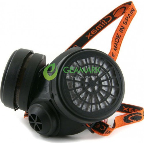 Climax Μάσκα Μισού Προσώπου με Φίλτρα A1 755 Μαύρη